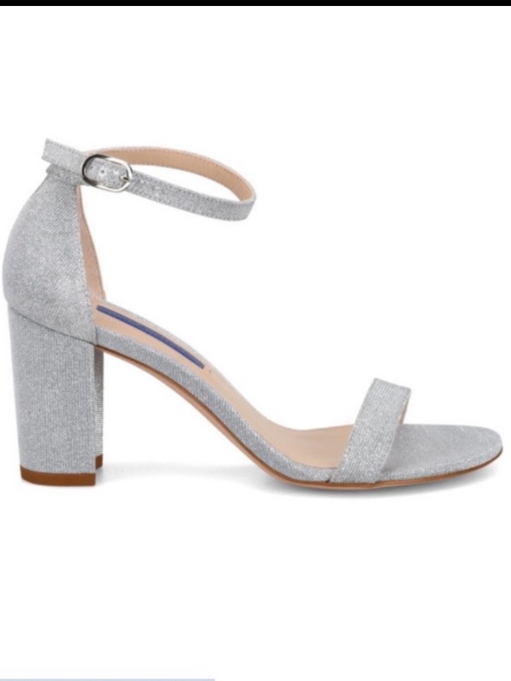 Stuart Weitzman Glitter Crystal Sandals - 7.5